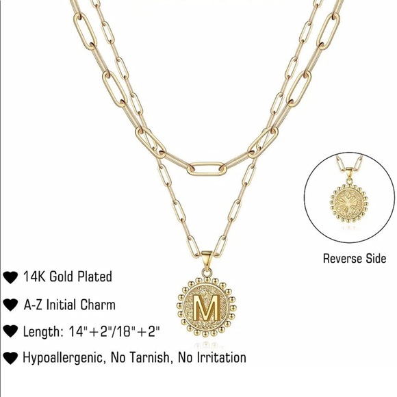 A-Z initial necklaces (GOLD) - Picture 8 of 10